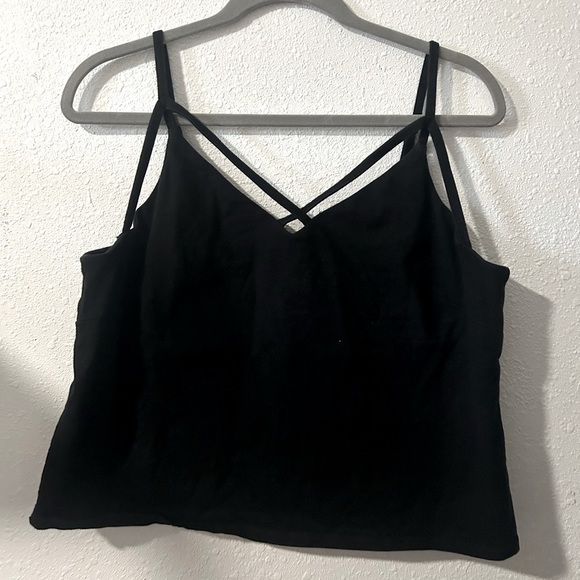 Black tank crop top. Plus size Forever 21 - Picture 1 of 4